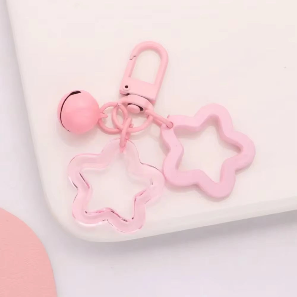 1Pc Flower Pendant Keychains for Women Bag Charm Key Chain Car Key Ring Pendant for Purse Handbag Bag Keychain