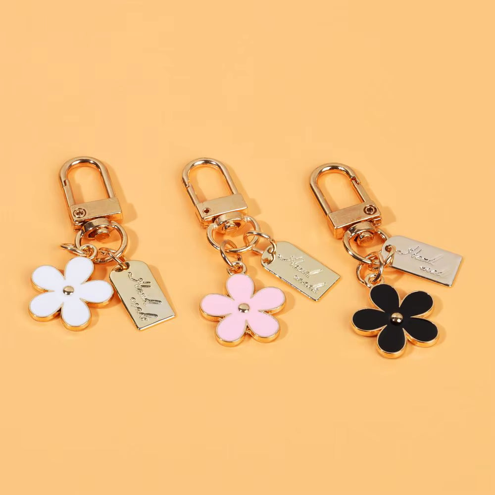 Flower Keychains for Women Bag Charm Key Chain Car Key Ring Pendant for Purse Handbag Bag Keychain