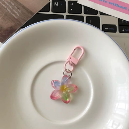 1Pc Flower Pendant Keychains for Women Bag Charm Key Chain Car Key Ring Pendant for Purse Handbag Bag Keychain