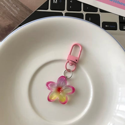 1Pc Flower Pendant Keychains for Women Bag Charm Key Chain Car Key Ring Pendant for Purse Handbag Bag Keychain