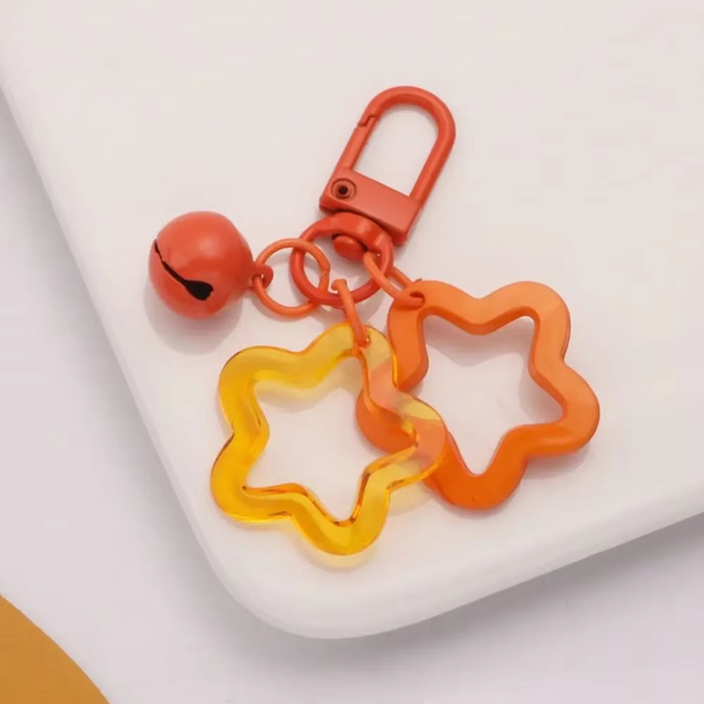 1Pc Flower Pendant Keychains for Women Bag Charm Key Chain Car Key Ring Pendant for Purse Handbag Bag Keychain