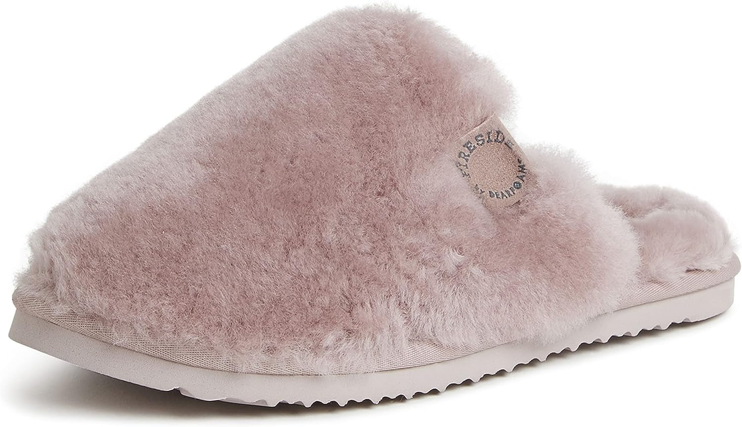 Womens Shelly Beach All over Genuine Shearling Easy On/Off Scuff