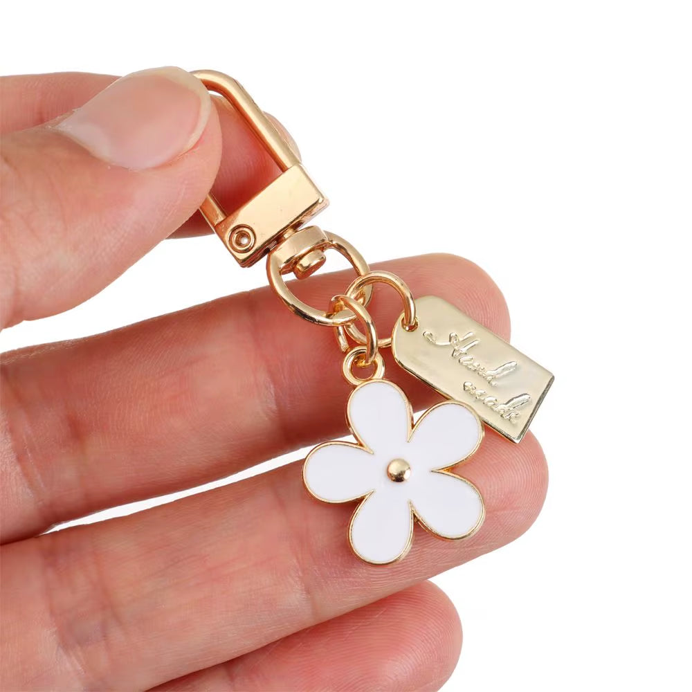 Flower Keychains for Women Bag Charm Key Chain Car Key Ring Pendant for Purse Handbag Bag Keychain