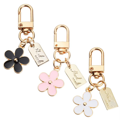 1Pc Flower Pendant Keychains for Women Bag Charm Key Chain Car Key Ring Pendant for Purse Handbag Bag Keychain