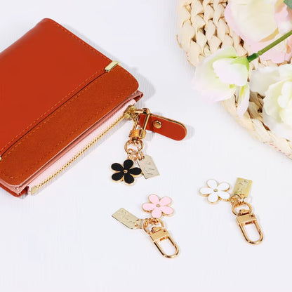 1Pc Flower Pendant Keychains for Women Bag Charm Key Chain Car Key Ring Pendant for Purse Handbag Bag Keychain