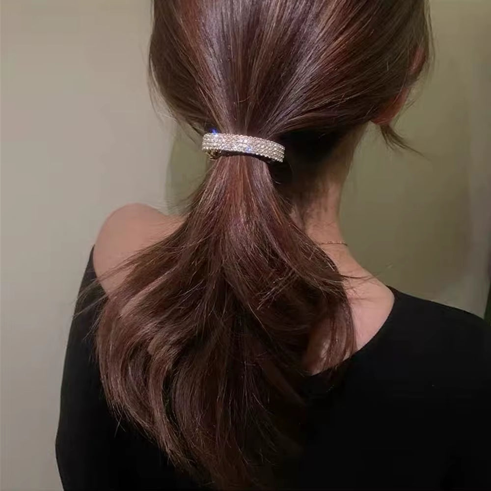 Girl Hairpin Hair Clips Fashion Metal Glitter Rhinestone Hair Clips for Women Hair Barrettes Ponytail Clip Hair Accessories